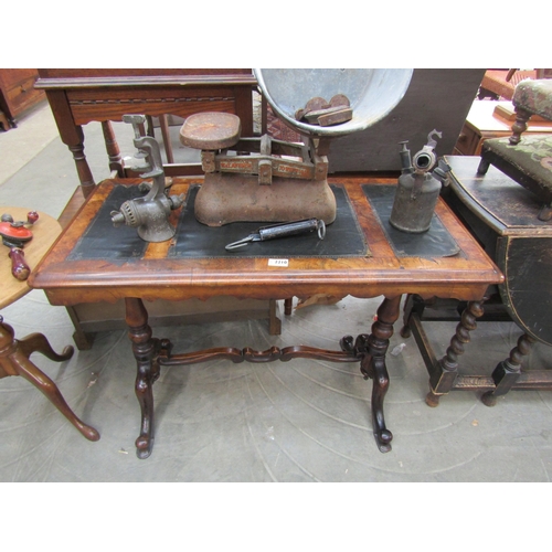 2210 - A 19th Century writing table with leather insert top, for restoration