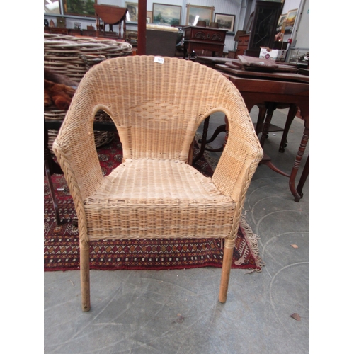 2221 - A wicker conservatory chair