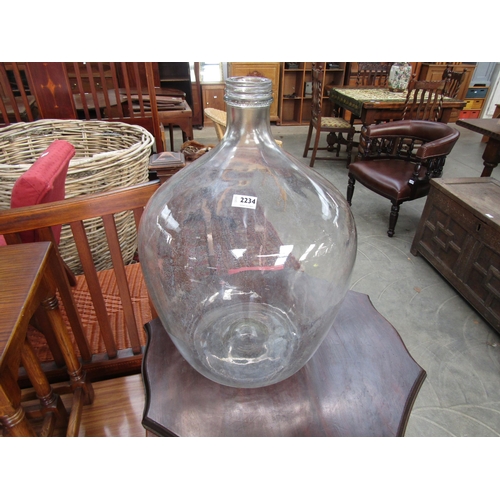 2234 - A large glass demijohn