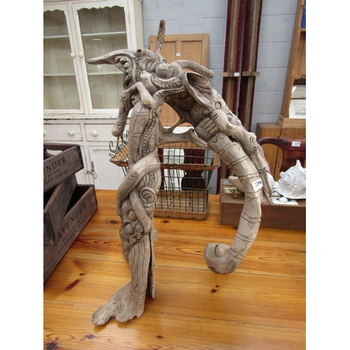 2296 - A driftwood free standing sculpture    (E) £15-25