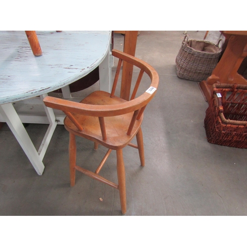 2306 - A 1930's beech child's hoop and stick back chair