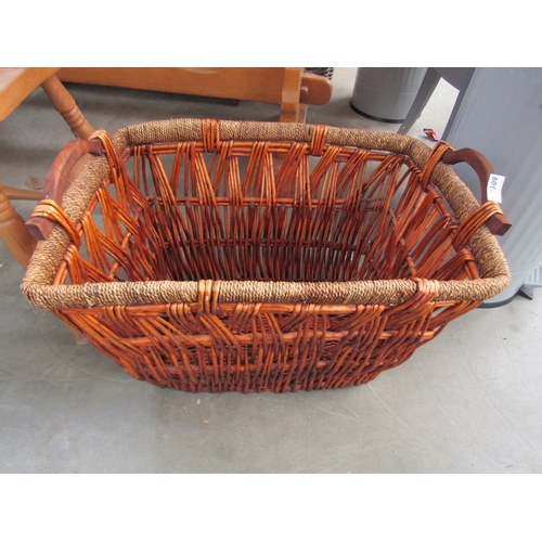 2309 - A wicker log basket