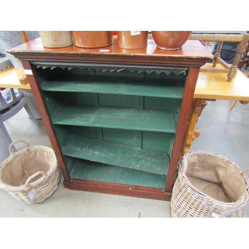 2320 - A Victorian mahogany floor standing bookcase