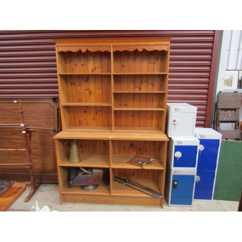 2375 - A modern pine finish shop display unit