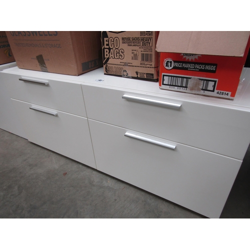 2401 - A modern Italian Jesse white four drawer cabinet   (R)  £40