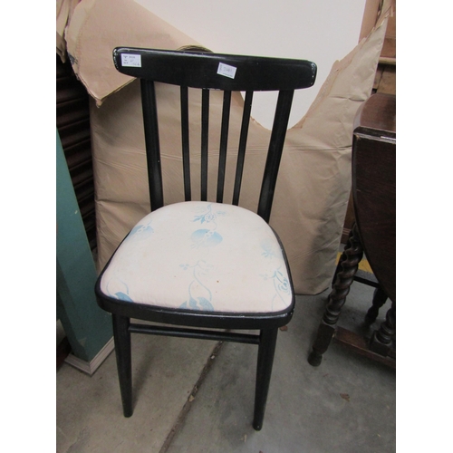 2441 - An ebonised chair with stick back   (E)  £10-20