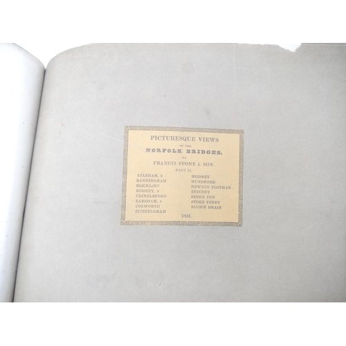 5289 - Francis Stone: 'Picturesque views of all the Bridges Belonging to the County of Norfolk in a series ... 