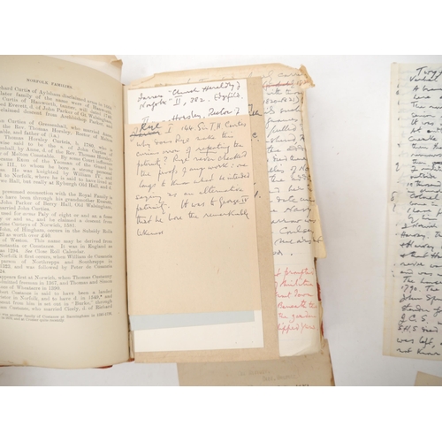 5291 - Walter Rye: 'Norfolk Families', Norwich, Goose & Son, 1913-15, 1st edition, 6 parts complete in two,... 