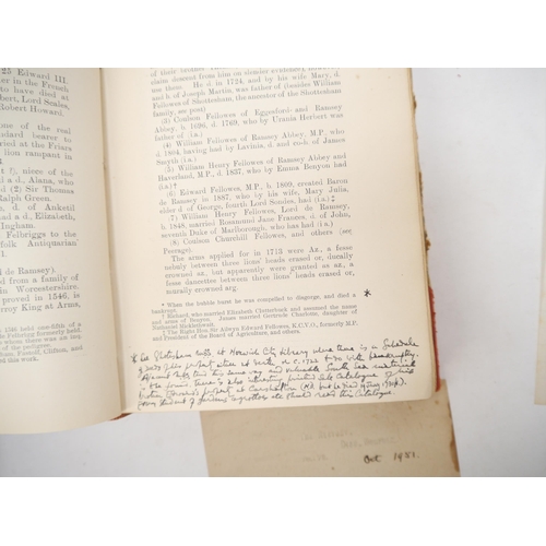 5291 - Walter Rye: 'Norfolk Families', Norwich, Goose & Son, 1913-15, 1st edition, 6 parts complete in two,... 