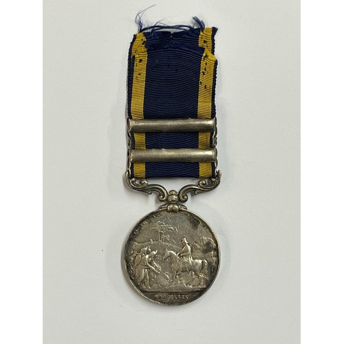 9470 - A Victorian Punjab Medal (1849), the obverse with Wyon profile of Queen Victoria, the reverse depict... 