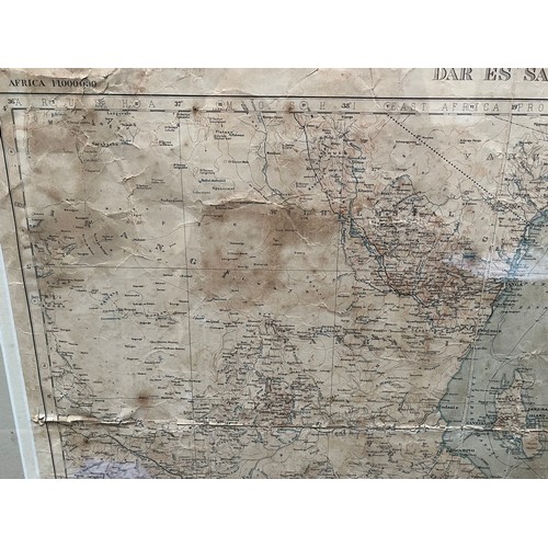 9350 - A WWI War Office map dated 1916 depicting Dar Es Salaam South B 37 area of Africa, 1:1,000,000 scale... 