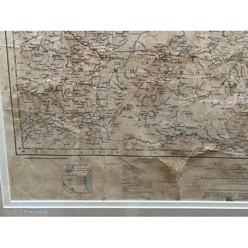 9350 - A WWI War Office map dated 1916 depicting Dar Es Salaam South B 37 area of Africa, 1:1,000,000 scale... 