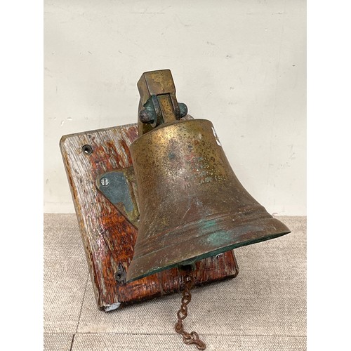 9062 - A bronze ship's bell stamped 