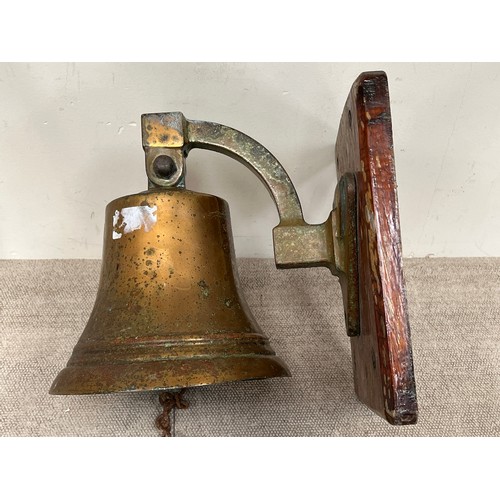 9062 - A bronze ship's bell stamped 