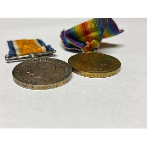 9476 - A WWI British War Medal and Victory Medal, both named 618 FWN. H. DIDCOTE. Q.M.A.A.C. (Forewoman in ... 