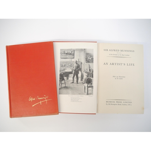 5013 - Sir Alfred Munnings: 'An Artist's Life - The Second Burst', London, Museum Press, 2 volumes, volume ... 