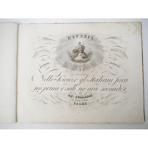 5023 - (Calligraphy, Typography, Biagio and Constantino Santerini), 'La Moderna Coltura Calligrafica', Bolo... 