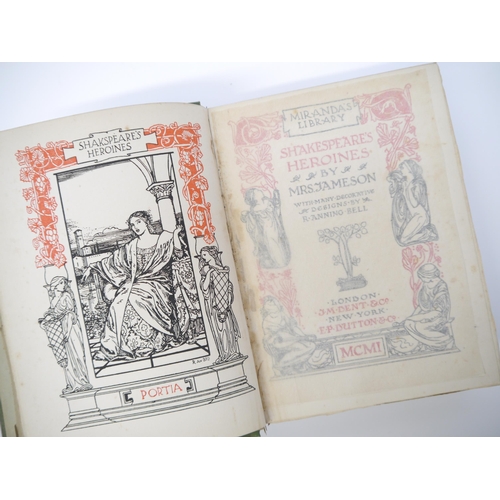 5063 - Robert Anning Bell (illustrated); Mrs Jameson: 'Shakespeare's Heroines', London, Dent, 1901, 44 illu... 