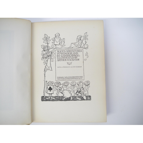 5071 - Arthur Rackham (illustrated); Lewis Carroll: 'Alice's Adventures in Wonderland', London, William Hei... 