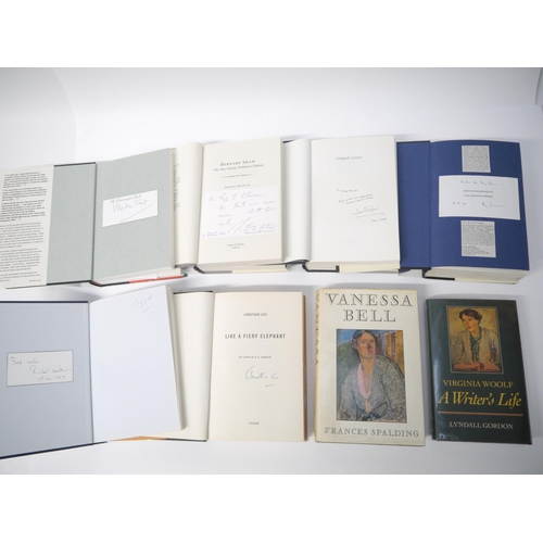 5120 - Eight assorted biographies, letters etc, some signed, including L. Gordon: 'Virginia Woolf. A Writer... 