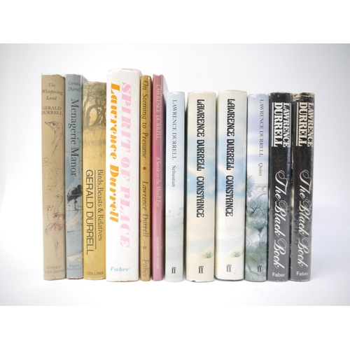 5124 - Lawrence Durrell & Gerald Durrell, 12 titles, including Lawrence Durrell: 'The Black Book', London, ... 
