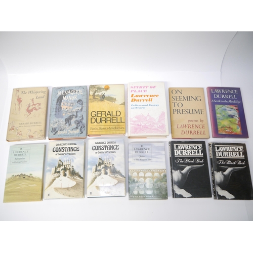 5124 - Lawrence Durrell & Gerald Durrell, 12 titles, including Lawrence Durrell: 'The Black Book', London, ... 