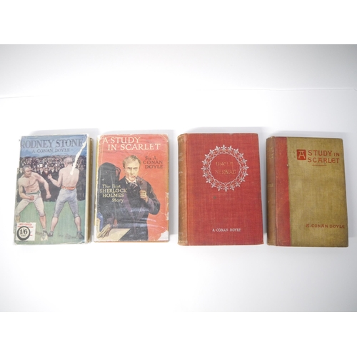 5132 - Arthur Conan Doyle, 4 titles: 'A Study in Scarlet...With a Note on Sherlock Holmes by Dr. Joseph Bel... 