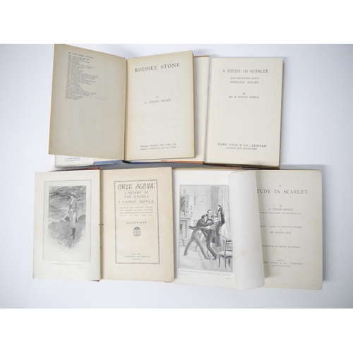 5132 - Arthur Conan Doyle, 4 titles: 'A Study in Scarlet...With a Note on Sherlock Holmes by Dr. Joseph Bel... 