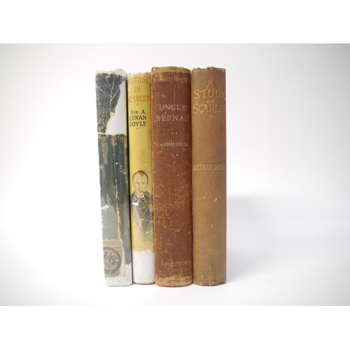5132 - Arthur Conan Doyle, 4 titles: 'A Study in Scarlet...With a Note on Sherlock Holmes by Dr. Joseph Bel... 