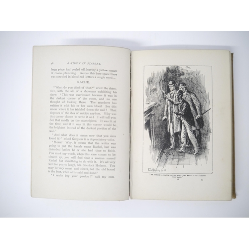 5132 - Arthur Conan Doyle, 4 titles: 'A Study in Scarlet...With a Note on Sherlock Holmes by Dr. Joseph Bel... 
