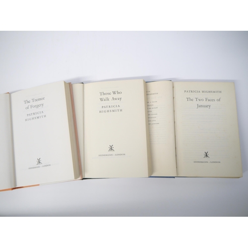 5133 - Patricia Highsmith, three psychological thrillers, all UK first editions, all published London, Will... 