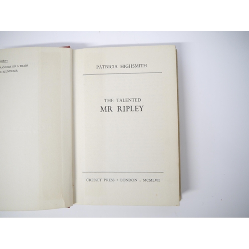 5134 - Patricia Highsmith: 'The Talented Mr. Ripley', London, Cresset Press, 1957, 1st UK edition, 1st prin... 