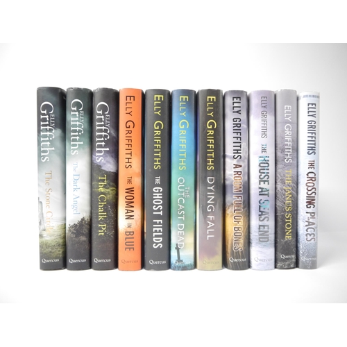 5138 - Elly Griffiths, the first eleven Dr Ruth Galloway series of crime/mystery novels, all UK first editi... 
