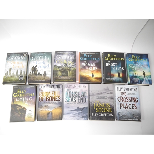 5138 - Elly Griffiths, the first eleven Dr Ruth Galloway series of crime/mystery novels, all UK first editi... 
