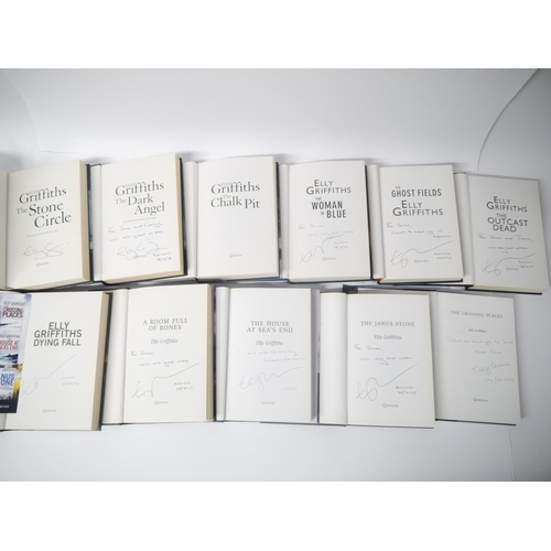 5138 - Elly Griffiths, the first eleven Dr Ruth Galloway series of crime/mystery novels, all UK first editi... 