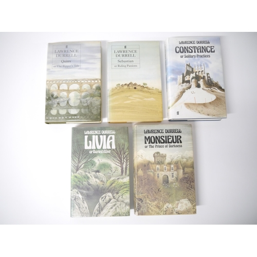 5141 - Lawrence Durrell: 'The Avignon Quintet [Monsieur; Livia; Constance; Sebastian; Quinx]', London, Fabe... 