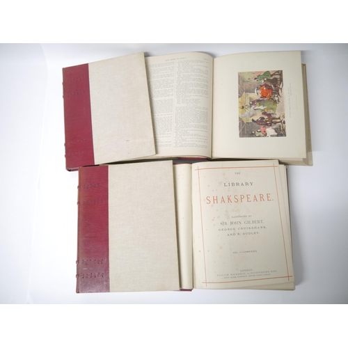 5148 - William Shakespeare: 'The Library Shakspeare. Illustrated by Sir John Gilbert, George Cruikshank, an... 