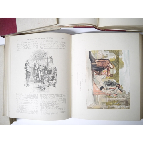 5148 - William Shakespeare: 'The Library Shakspeare. Illustrated by Sir John Gilbert, George Cruikshank, an... 