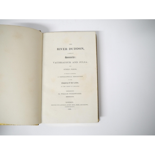 5152 - William Wordsworth: 'The River Duddon, a series of Sonnets: Vaudracour and Julia: and other poems. T... 