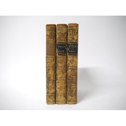 5154 - Benjamin Disraeli: 'Vivian Gray', London, Henry Colburn, 1827, 1st edition, volumes 3-5 only (of 5 v... 