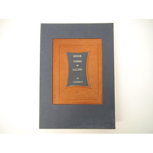 5169 - John Milton: 'Facsimile of the manuscript of Milton's minor poems. Preserved in the Library of Trini... 