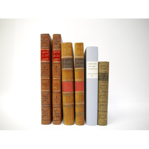 5172 - (Grand Tour, Classics, Ancient Greece & Rome), Thomas Hope: 'Costumes of the Ancients', London, Will... 