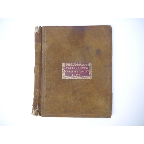 5175 - (Army, Cavalry, Surrey), an 1803 volume with manuscript title to inside front cover 