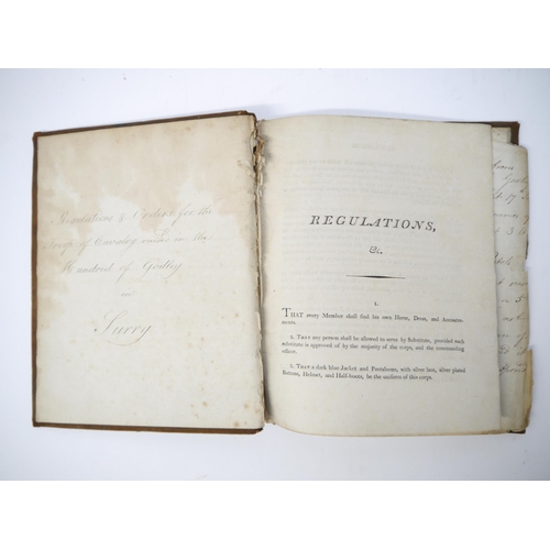 5175 - (Army, Cavalry, Surrey), an 1803 volume with manuscript title to inside front cover 