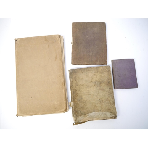 5176 - Four assorted 19th Century manuscript and printed volumes, including a manuscript arithmetic exercis... 