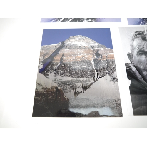 5240 - (Mountaineering, Climbing, Travel), a collection of 43 mountaineering books and a folder of signed m... 