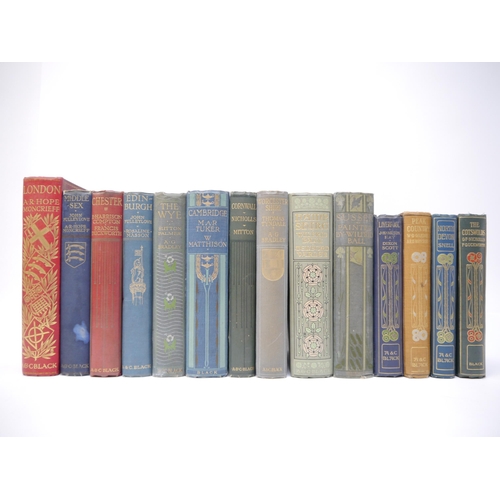 5249 - Fourteen A & C Black colour books, including 'Cambridge', 1907, 77 colour plates by W. Mathison + fo... 