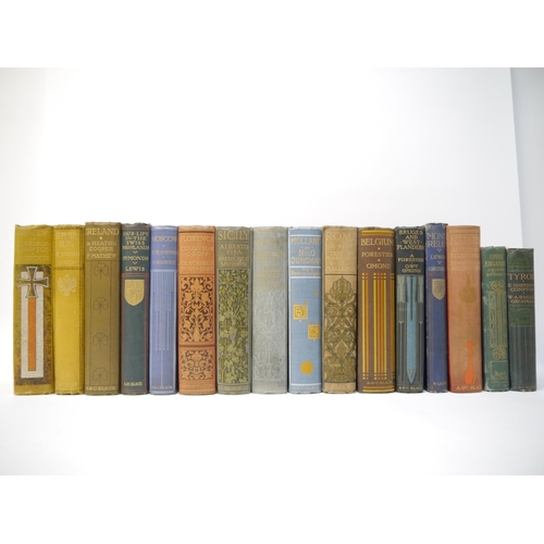 5251 - Sixteen A & C Black colour books, including 'Naples', 1904, 80 colour plates by Augustine Fitzgerald... 