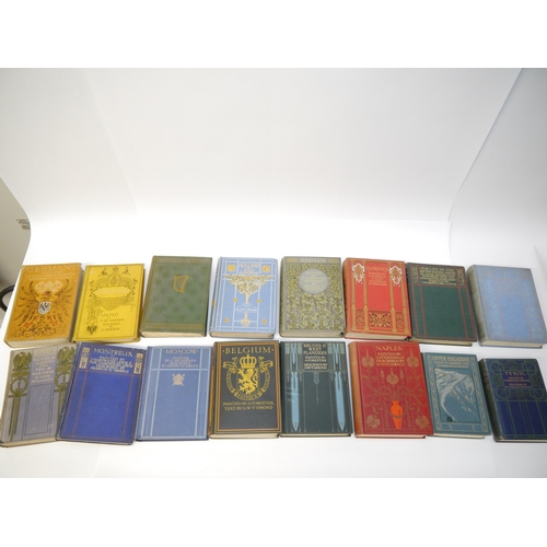 5251 - Sixteen A & C Black colour books, including 'Naples', 1904, 80 colour plates by Augustine Fitzgerald... 