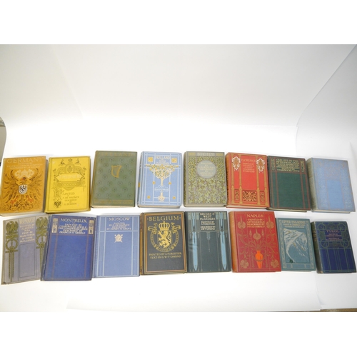 5251 - Sixteen A & C Black colour books, including 'Naples', 1904, 80 colour plates by Augustine Fitzgerald... 